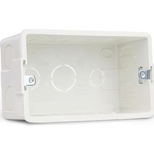 Wall Mounting Switch Box Internal Cassette White Back Box 140*80*50mm For 146mm*86mm Standard Switch and Socket