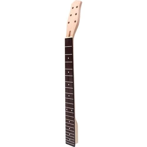 Unfinished Maple Wood 22 Fret Guitar Neck Fingerboard For Electric Guitar