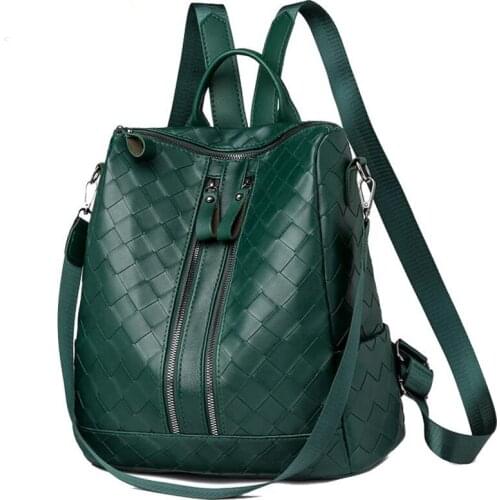 2021 New Back Pack High Quality Leather Backpack Women Shoulder Bags Travel Backpack School Bags for Girls Bagpack Mochila Sac