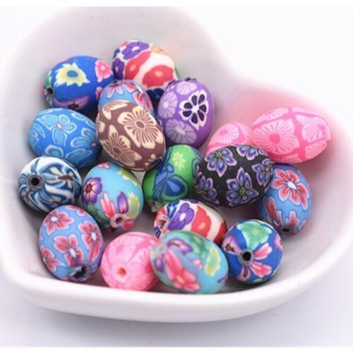 20pcs / lot 15X12mm Resin Oval Loose Beads Making Bracelet Necklace DIY Handmade Jewelry Accessories