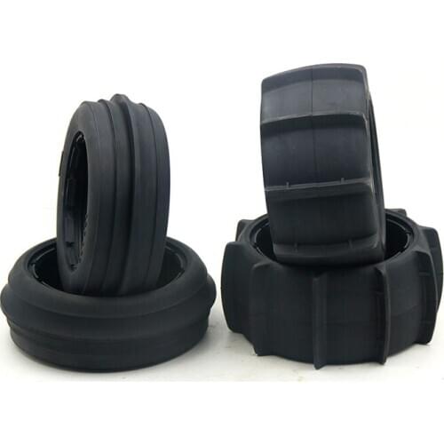 Front and Rear Sand Tyres Skin Set Fit for 1/5 HPI ROVAN ROFUN KM GTB TS BAJA 5B SS