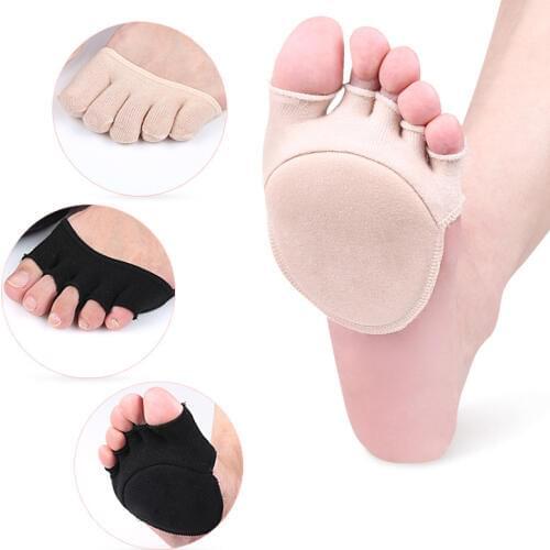 Five-finger Socks Women Socks Invisible Female Summer Cotton High-heeled Short Half Palm Shallow Port On-slip Open Toe Socks