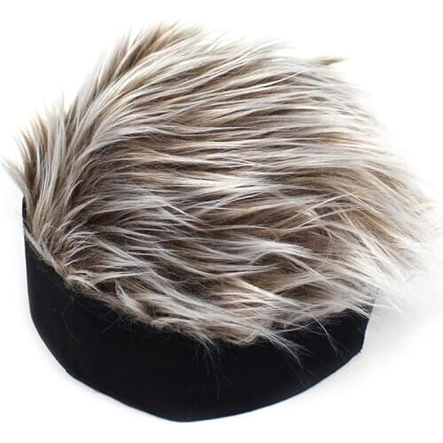 New Men Women Beanie Wig Hat Fun Short Hair Caps Breathable Soft for Party Outdoor SCI88