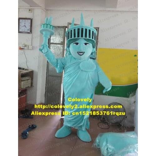 Statue of Liberty Goddess of Liberty Mascot Costume Adult Cartoon Character Live-dressed Club Activities Birthday Party zz4566