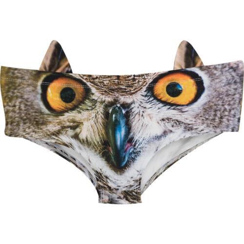 Women Panties with ears Underwear owl 3D Printing Briefs Woman Underwear Sexy Lingerie Womens Intimates Panties