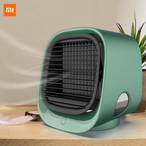 Xiaomi Youpin Air Cooler Fan Mini Desktop Air Conditioner with Night Light Mini USB Water Cooling Fan Humidifier Purifier