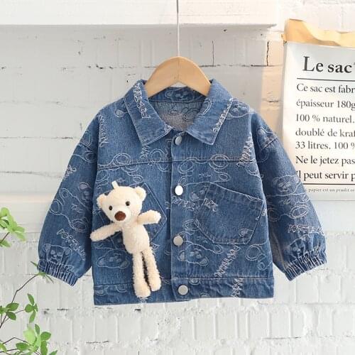Spring Autumn Toddler Baby Girls T-shirts Sweater Boys Long Sleeve Tops Kids Sweatshirt Bear T Shirts Sport Children Clothing