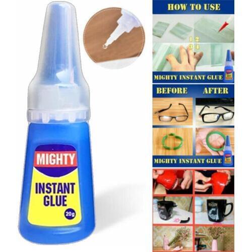 20g Mighty Instant Glue Rapid Fix Fast Adhesive Stronger Super Glue Multi-Purpose Nail Art Handmade Wood Products