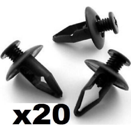 20x For Mazda Fender Wheel Arch Lining Splashguard Scrivets Plastic Rivet Trim Clips