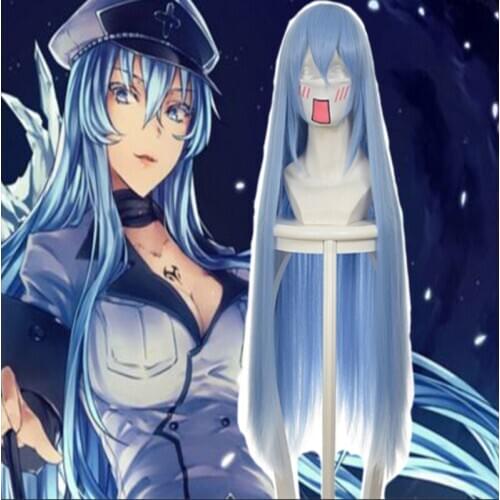 Akame Ga KILL! Cosplay Wigs Esdese Cosplay Wigs Heat Resistant Synthetic Anime Esdeath Cosplay Wig Halloween Carnival Party