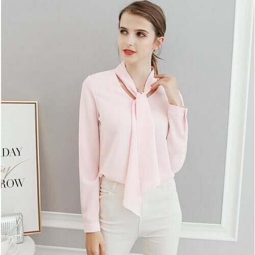 Blouses 2020 Autumn Spring Women Tops All-match Shirts female plus size blusas Long Sleeve office Lady Casual Blouse