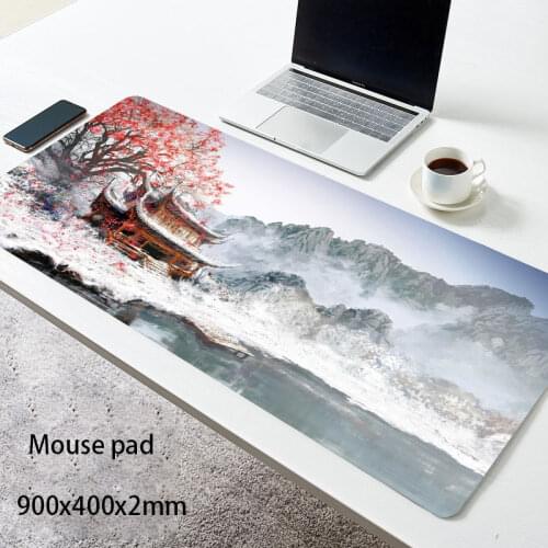 XXL Great Wave Off Mouse Pad Art Large Overlock Edge Mat Rubber Speed PC Computer Gaming Mousepad Waterproof Desk Keyboard Mat