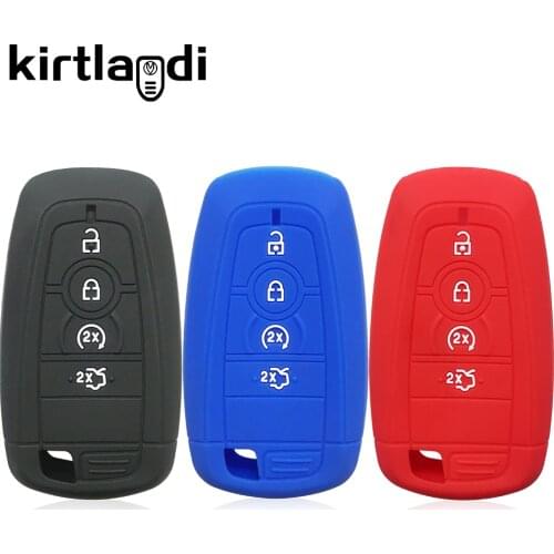 Silicone Car Key Case holder For Ford Fusion Explorer Edge Expedition 2018 2019 Cover Keyless Protector Remote Fob Shell Jacket
