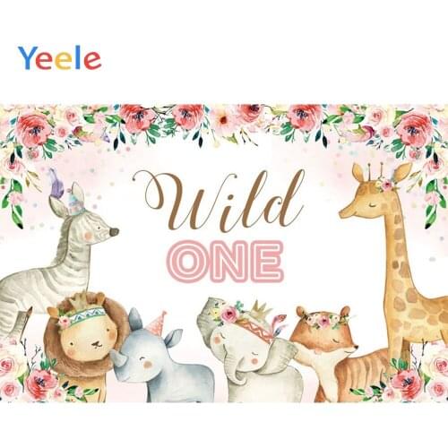 Jungle Forest Safari Animal Wild Baby Shower 1st Birthday Party Backdrop Photography Background For Photo Studio Photophone