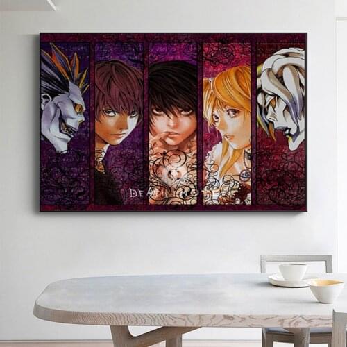 Anime Canvas Painting Poster Home Decoration Death Note Rule Nordic Style Modern Print for Living Room Cartoon Wall Decor