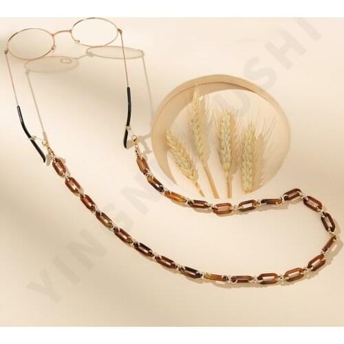 Multicolor Acrylic Link Eyeglasses Chains For Women Hanging Neck Sunglasses Masking Chains New Fashion Jewelry Wholesale 2021