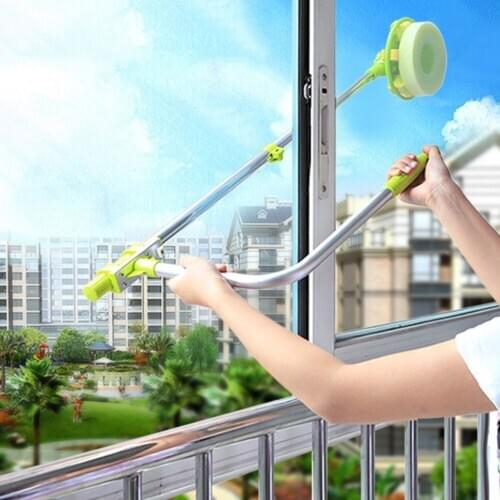 Multi-Functional U Shape Telescopic High-rise Window Glass Cleaner Dust Brush For Washing Window Mirror Cleaning Tool