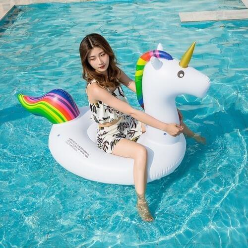 200cm NEW Unicorn floating row Inflatable Swimming Ring for Pool Adult Swimming Ring Float Swim Circle Toys Beach Party Supply