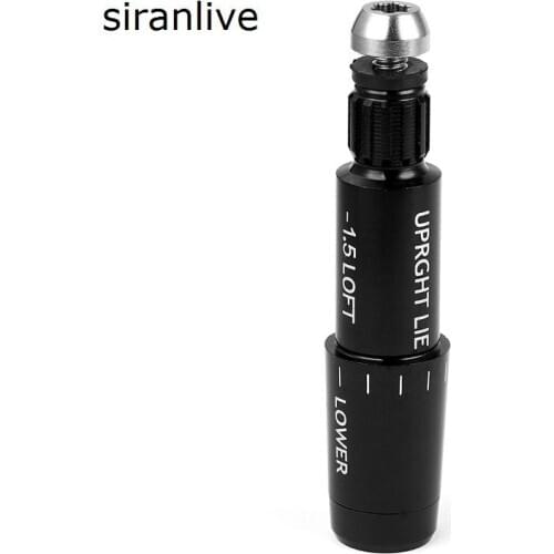 New Black Tip Size .335 Golf Shaft Adaptor Sleeve 1.5 Loft Replacement for Adams Speedline Driver FW Fairway Wood