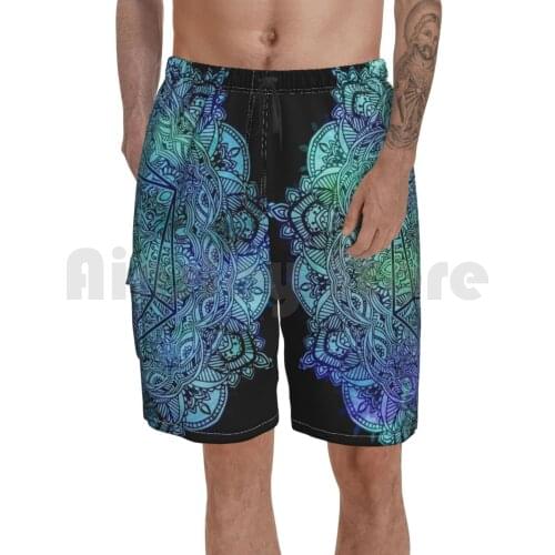 Odesza Mandala Beach Shorts Men Beach Pants Swim Trunks Edm Rave Zeds Dead Griz Bassnectar Edc Party Fun Music Dj