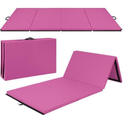 Monochromatic Gymnastic Pad 4 Fold Sports Pad Colchonetas De Yoga De Fitness Exercise Mat