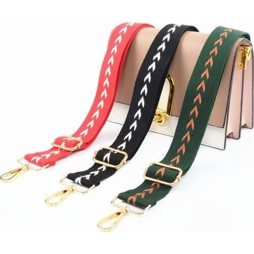 Shoulder Bag Strap Belt Women Adjustable DIY Crossbody Hanger Handbag Strap Ornament Accessories Belt Bag Rainbow Decorative New
