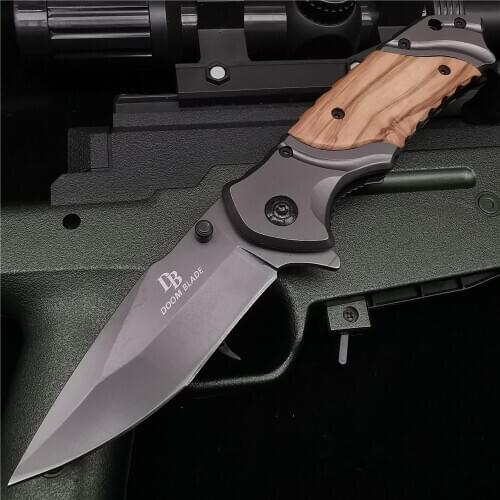 200MM (8') 58HRC Folding Knife Pipe Cutter Pocket Knives 7CR13MOV Blade Camping Hunting Survival Fishing Fruit EDC Hand Tools