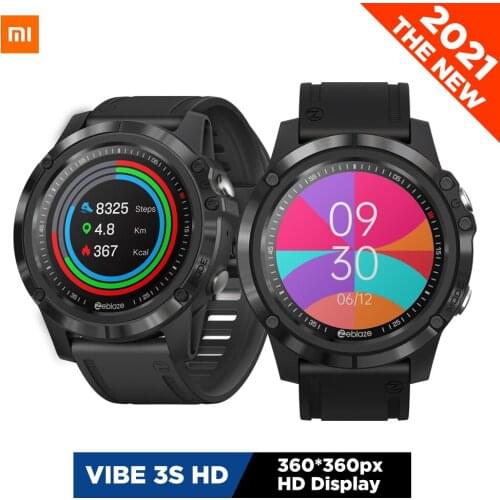 New Xiaomi Zeblaze VIBE 3S HD 1.3'' HD Color Touch Screen 360*360 Health & Fitness smartwatch 25 days Battery Life smart watch
