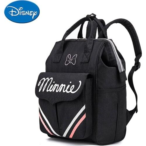 Disney Minnie Diaper Bag Backpack For Mummy Maternity Bag For Baby Care Bag Large Capacity Nappy Bag Organizer New 2021