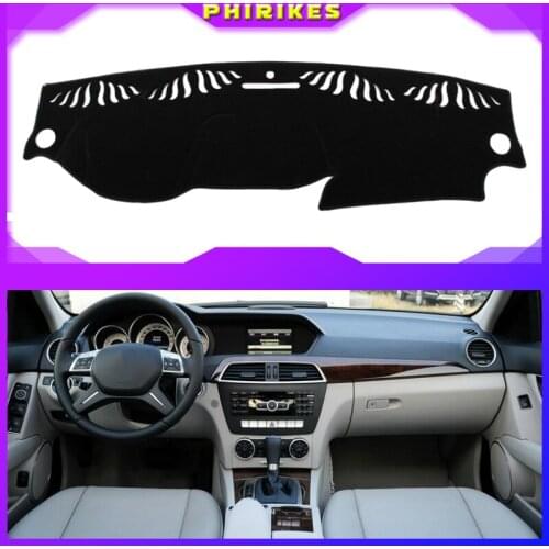 Car Inner Auto Dashboard Cover Dashmat Pad Carpet Sun Shade Dash Board Cover Fit for Mercedes Benz C Class 2011-2013