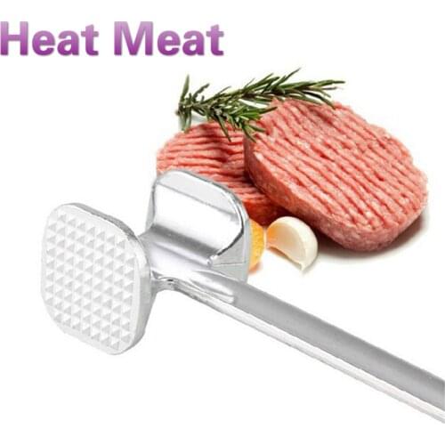 High Quality Aluminum Meat Hammer Tenderizer Beaf Steak Mallet Beef Pounder Chicken Beater 2 Sides For Steak Pork Kitchen Tools