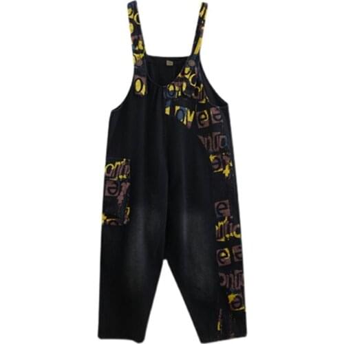 One Piece Denim Jumpsuit Korean Japan Style Women Leisure Pockets Fall Summer Fashion Female Overalls Casual Suspender Trousers