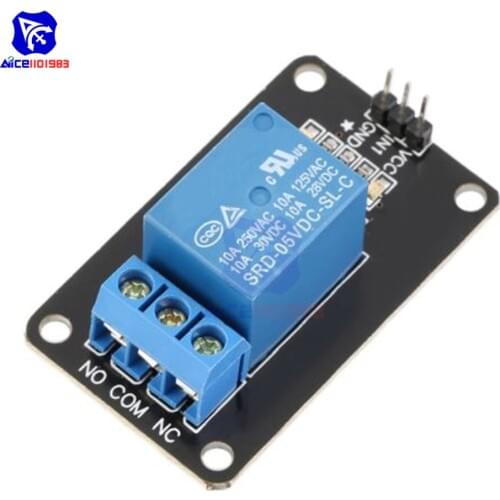 Diymore 5V 1 Channel Relay Module Board Shield for Arduino PIC AVR DSP ARM MCU Relay