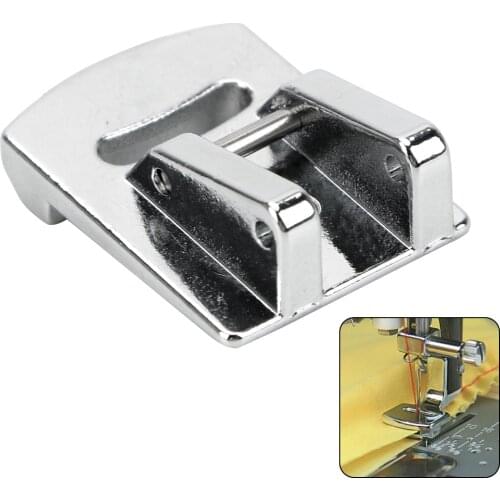 1 Piece Rolled Hem Curling Sliver Presser Foot For Sewing Machine Single Pin Pleat Hot Sale