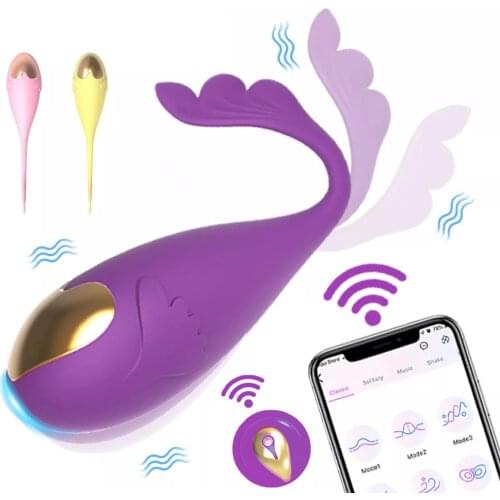 10Speeds goldfish Shape Vibrator APP Wireless Remote Control G-spot Vibrating Egg Dildo Adult Games Sex Toys for Women