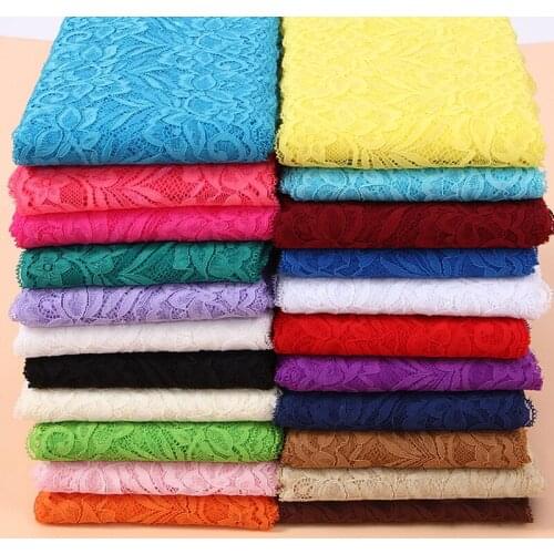 10yards/lot Width 15cm 22colors White Black Red Blue Elastic Lace Ribbon Fabric DIY Garment Accessories Sewing Trim Wedding Lace