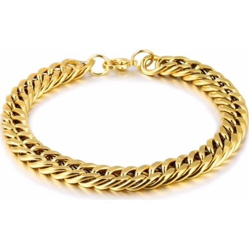 2021 Fashion Jewelry Retro Stainless Steel Braided Chain Bracelet Charm Simple Cuff Punk Couple Bracelet for Men and Women