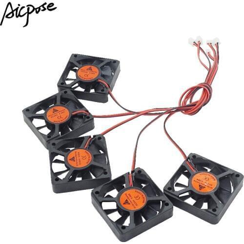 5Pcs/lots 5x5 Silent Fan 12v Or 24v With Cable 15cm For 5x5cm fans Led PAR Light Repair Parts