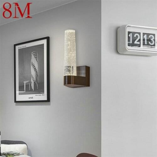 8M Modern Wall Lights Crystal Sconce LED 220V 110V Indoor Aluminum Bubble Fixture For Home Bedroom Living Room Office