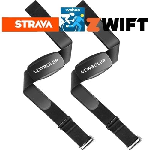 ANT+ & Bluetooth 4.0 Heart Rate Sensor Monitor Chest Strap Bike GPS Computer Bicycle Wahoo Garmin Zwift Strava iGPSPORT Bryton
