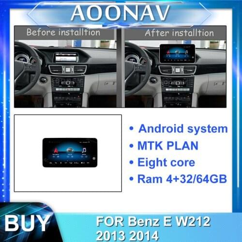 2din Android car auto radio For-Benz E W212 2013 2014 car touch screen GPS navigation car multimedia player MP3 player head unit