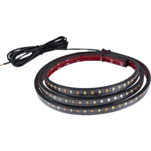 Car side pedal light bar 60 inch pickup truck side-mounted turn light bar yellow light flowing water white light driving