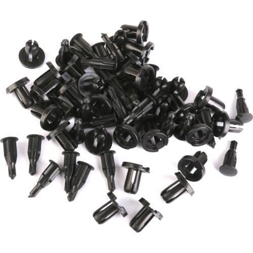 30x Black Nylon Car Auto Push-Type Rivet Bumper Fender Retainer Fasteners Clips for Honda 91503-SZ3-003 Dropshipping
