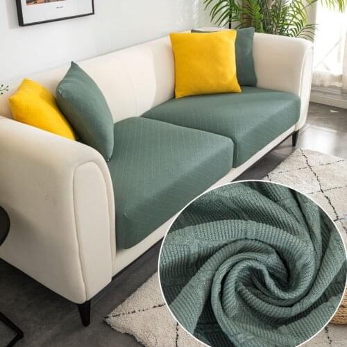Sofa Seat Cushion Cover Chair Cover Pets Kids Furniture Protector Sofa Cover Elastic Removable Slipcover Washable Polyester