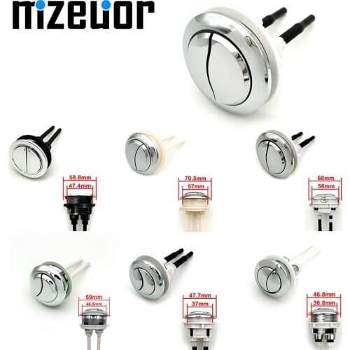 Dual Flush Toilet Tank Button Round shape Toilet Push Buttons Bathroom Accessories 58mm/48mm/38mm