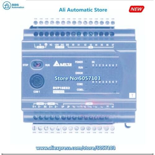 DVP16ES200R 16-Point Host 8DI 8DO Relay 250VAC 24VDC 2A 2-Channel 100K Input 2-Channel 20K Input AC Power Supply New