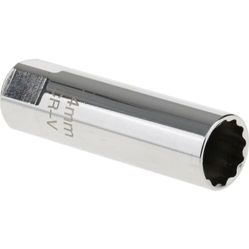 14mm(9/16'') 12 Point Spark Plug Socket Removal Installation Tool 3/8'' Drive Universal for Cars