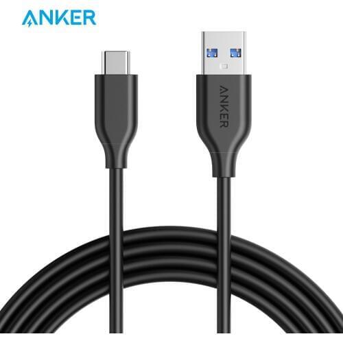 Anker USB C Cable Powerline USB C to USB 3.0 Cable with 56k Ohm Pull-up Resistor for Samsung iPad Pro Sony LG HTC etc