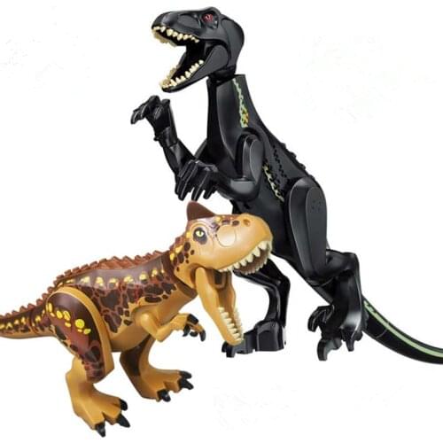 50pcs Carnotaurus Tyrannosaurus triceratop Dinosaur T-rex Building Blocks Bricks children gift baby toys