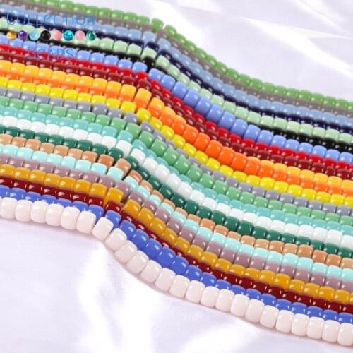 8x6mm AB Coloful Glass Crystal Beads Cylindrical Loose Spacer Beads For Jewelry Making Supplies DIY Bracelet Accessories15